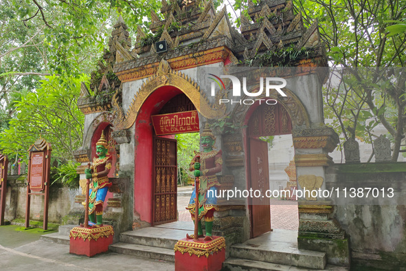 The General Buddhist Temple is standing in Xishuangbanna, China, on July 3, 2024. 