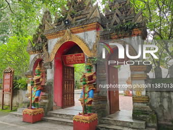 The General Buddhist Temple is standing in Xishuangbanna, China, on July 3, 2024. (