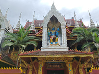 The General Buddhist Temple is standing in Xishuangbanna, China, on July 3, 2024. (