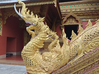 The General Buddhist Temple is standing in Xishuangbanna, China, on July 3, 2024. (