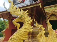 The General Buddhist Temple is standing in Xishuangbanna, China, on July 3, 2024. (