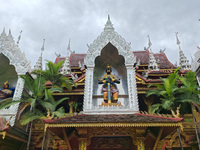 The General Buddhist Temple is standing in Xishuangbanna, China, on July 3, 2024. (