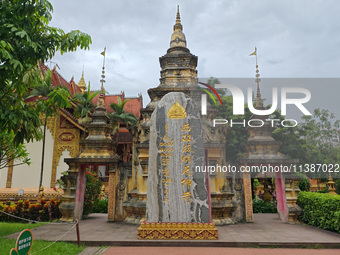 The General Buddhist Temple is standing in Xishuangbanna, China, on July 3, 2024. (