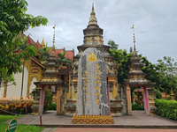 The General Buddhist Temple is standing in Xishuangbanna, China, on July 3, 2024. (