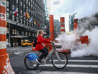  Steam vents in Manhattan, New York, United States of America, on July 6th, 2024.
 (