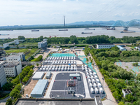 A photo is showing the GCL Jiangning 50 MW /100 MWH energy storage plant in Nanjing, China, on July 8, 2024. (