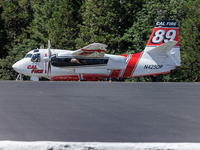 Cal Fire planes are using Grass Valley Air Attack Base at the Nevada County Airport, while supporting firefighting efforts on the Royal Fire...