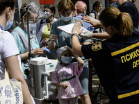 Doctors and parents are awaiting the evacuation of a seriously ill child connected to medical equipment from Ohmatdyt Children's Hospital th...