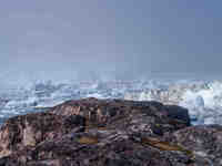 The Ilulissat Icefjord, also known as Sermeq Kujalleq, is draining approximately 7% of Greenland's ice sheet in Ilulissat, Greenland, on Jun...