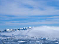 The Ilulissat Icefjord, also known as Sermeq Kujalleq, is draining approximately 7% of Greenland's ice sheet in Ilulissat, Greenland, on Jun...