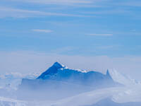 The Ilulissat Icefjord, also known as Sermeq Kujalleq, is draining approximately 7% of Greenland's ice sheet in Ilulissat, Greenland, on Jun...