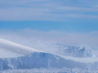 The Ilulissat Icefjord, also known as Sermeq Kujalleq, is draining approximately 7% of Greenland's ice sheet in Ilulissat, Greenland, on Jun...