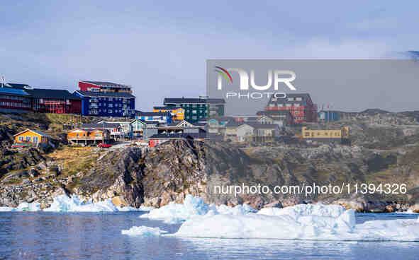 The Ilulissat Icefjord, also known as Sermeq Kujalleq, is draining approximately 7% of Greenland's ice sheet in Ilulissat, Greenland, on Jun...