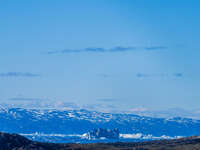 The Ilulissat Icefjord, also known as Sermeq Kujalleq, is draining approximately 7% of Greenland's ice sheet in Ilulissat, Greenland, on Jun...