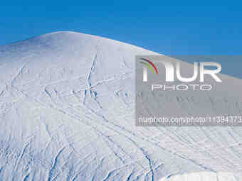 The Ilulissat Icefjord, also known as Sermeq Kujalleq, is draining approximately 7% of Greenland's ice sheet in Ilulissat, Greenland, on Jun...