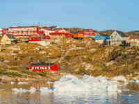 The Ilulissat Icefjord, also known as Sermeq Kujalleq, is draining approximately 7% of Greenland's ice sheet in Ilulissat, Greenland, on Jun...