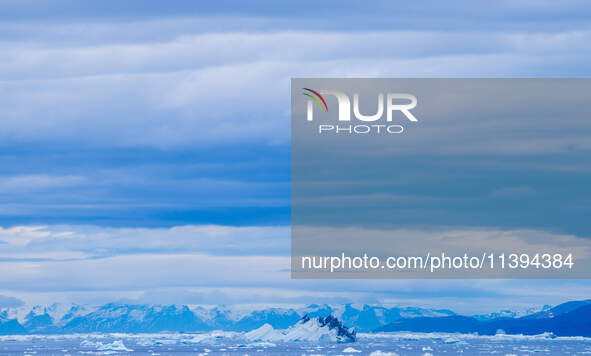 The Ilulissat Icefjord, also known as Sermeq Kujalleq, is draining approximately 7% of Greenland's ice sheet in Ilulissat, Greenland, on Jun...