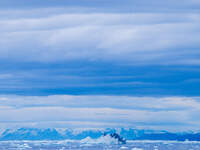 The Ilulissat Icefjord, also known as Sermeq Kujalleq, is draining approximately 7% of Greenland's ice sheet in Ilulissat, Greenland, on Jun...