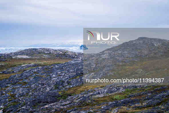 The Ilulissat Icefjord, also known as Sermeq Kujalleq, is draining approximately 7% of Greenland's ice sheet in Ilulissat, Greenland, on Jun...