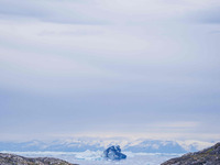 The Ilulissat Icefjord, also known as Sermeq Kujalleq, is draining approximately 7% of Greenland's ice sheet in Ilulissat, Greenland, on Jun...