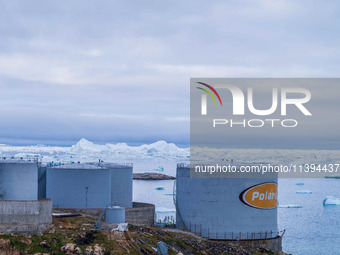 The Ilulissat Icefjord, also known as Sermeq Kujalleq, is draining approximately 7% of Greenland's ice sheet in Ilulissat, Greenland, on Jul...