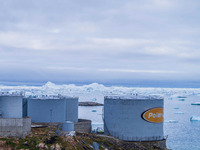 The Ilulissat Icefjord, also known as Sermeq Kujalleq, is draining approximately 7% of Greenland's ice sheet in Ilulissat, Greenland, on Jul...