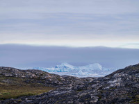 The Ilulissat Icefjord, also known as Sermeq Kujalleq, is draining approximately 7% of Greenland's ice sheet in Ilulissat, Greenland, on Jul...