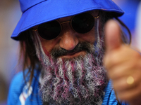 French supporter prior the UEFA EURO 2024 semi-final match between Spain v France at Munich Football Arena on July 9, 2024 in Munich, German...