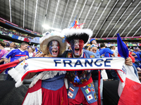 French supporters prior the UEFA EURO 2024 semi-final match between Spain v France at Munich Football Arena on July 9, 2024 in Munich, Germa...