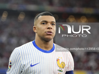 Kylian Mbappe centre-forward of France and Real Madrid during the UEFA EURO 2024 semi-final match between Spain v France at Munich Football...