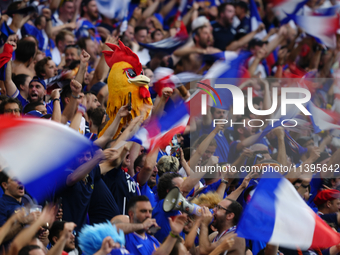 French supporters during the UEFA EURO 2024 semi-final match between Spain v France at Munich Football Arena on July 9, 2024 in Munich, Germ...