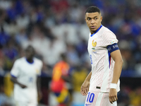 Kylian Mbappe centre-forward of France and Real Madrid during the UEFA EURO 2024 semi-final match between Spain v France at Munich Football...