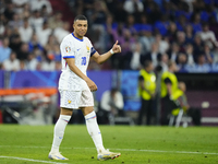 Kylian Mbappe centre-forward of France and Real Madrid reacts during the UEFA EURO 2024 semi-final match between Spain v France at Munich Fo...