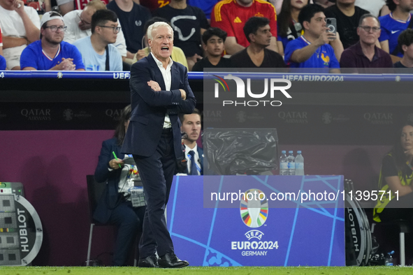 Didier Deschamps head coach of France during the UEFA EURO 2024 semi-final match between Spain v France at Munich Football Arena on July 9,...