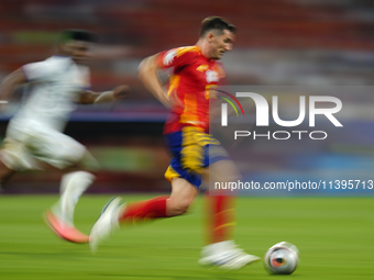 Dani Vivian centre-back of Spain and Athletic Club Bilbao during the UEFA EURO 2024 semi-final match between Spain v France at Munich Footba...