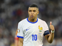 Kylian Mbappe centre-forward of France and Real Madrid reacts during the UEFA EURO 2024 semi-final match between Spain v France at Munich Fo...