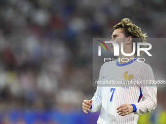 Antoine Griezmann centre-forward of France and Atletico de Madrid during the UEFA EURO 2024 semi-final match between Spain v France at Munic...