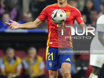 Mikel Oyarzabal centre-forward of Spain and Real Sociedad during the UEFA EURO 2024 semi-final match between Spain v France at Munich Footba...