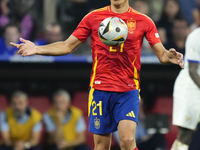 Mikel Oyarzabal centre-forward of Spain and Real Sociedad during the UEFA EURO 2024 semi-final match between Spain v France at Munich Footba...