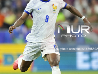 Aurelien Tchouameni defensive midfield of France and Real Madrid during the UEFA EURO 2024 semi-final match between Spain v France at Munich...