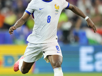 Aurelien Tchouameni defensive midfield of France and Real Madrid during the UEFA EURO 2024 semi-final match between Spain v France at Munich...