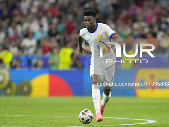 Aurelien Tchouameni defensive midfield of France and Real Madrid during the UEFA EURO 2024 semi-final match between Spain v France at Munich...