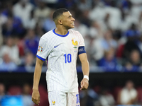 Kylian Mbappe centre-forward of France and Real Madrid reacts during the UEFA EURO 2024 semi-final match between Spain v France at Munich Fo...