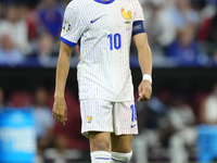 Kylian Mbappe centre-forward of France and Real Madrid reacts during the UEFA EURO 2024 semi-final match between Spain v France at Munich Fo...