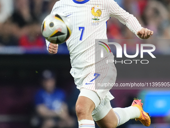 Antoine Griezmann centre-forward of France and Atletico de Madrid during the UEFA EURO 2024 semi-final match between Spain v France at Munic...