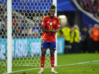 Nico Williams left winger of Spain and Athletic Club Bilbao during the UEFA EURO 2024 semi-final match between Spain v France at Munich Foot...