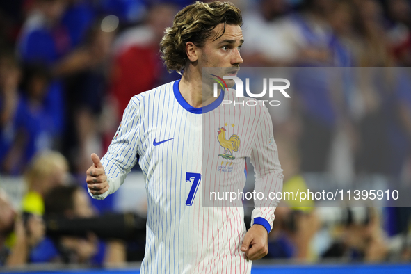 Antoine Griezmann centre-forward of France and Atletico de Madrid during the UEFA EURO 2024 semi-final match between Spain v France at Munic...