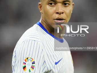 Kylian Mbappe centre-forward of France and Real Madrid during the UEFA EURO 2024 semi-final match between Spain v France at Munich Football...