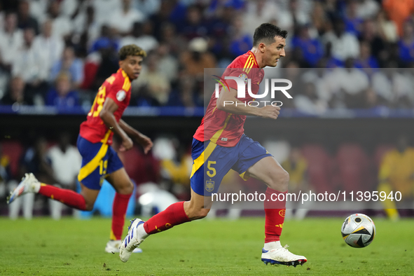 Dani Vivian centre-back of Spain and Athletic Club Bilbao during the UEFA EURO 2024 semi-final match between Spain v France at Munich Footba...