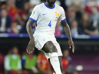 Dayot Upamecano centre-back of France and Bayern Munich during the UEFA EURO 2024 semi-final match between Spain v France at Munich Football...